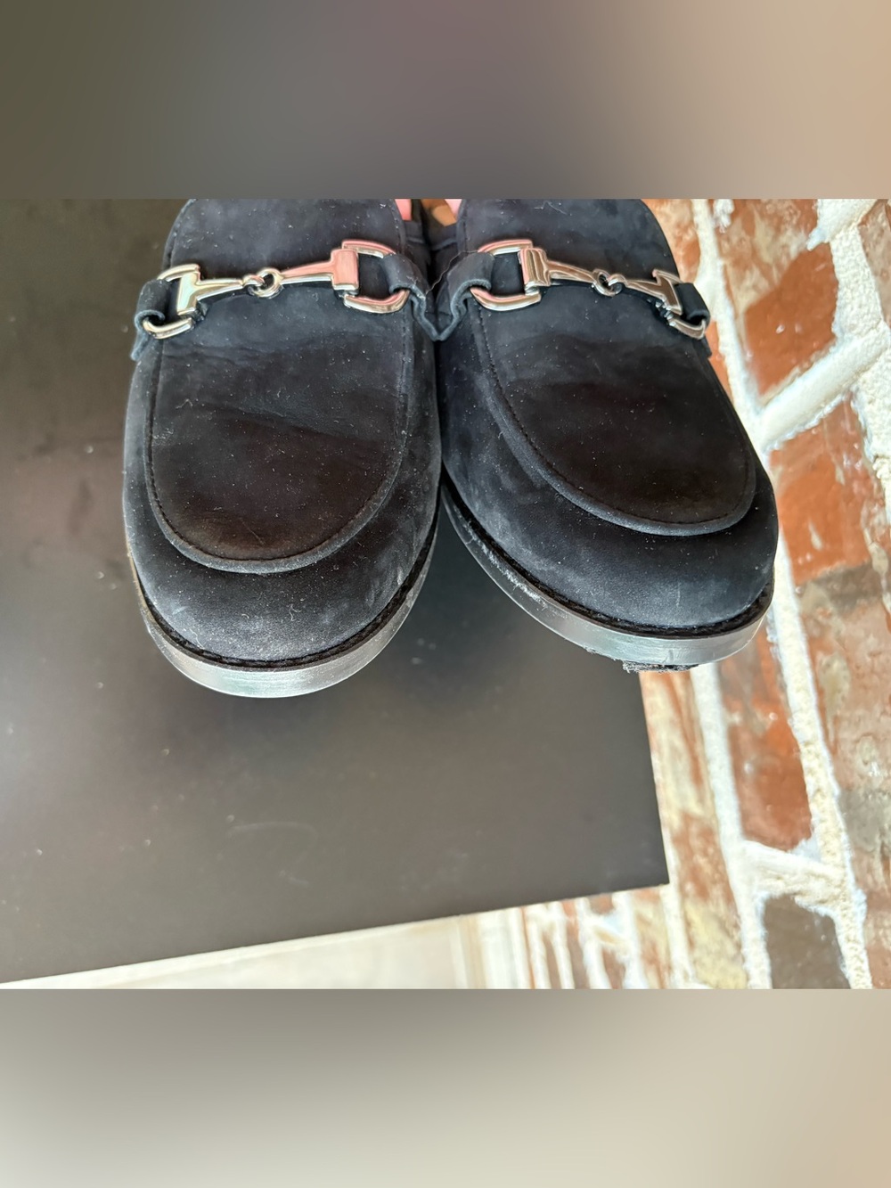 Vionic Salie Black Suede Horsebit Detail Slip-on Mules Size 7.5 - Picture 10 of 14